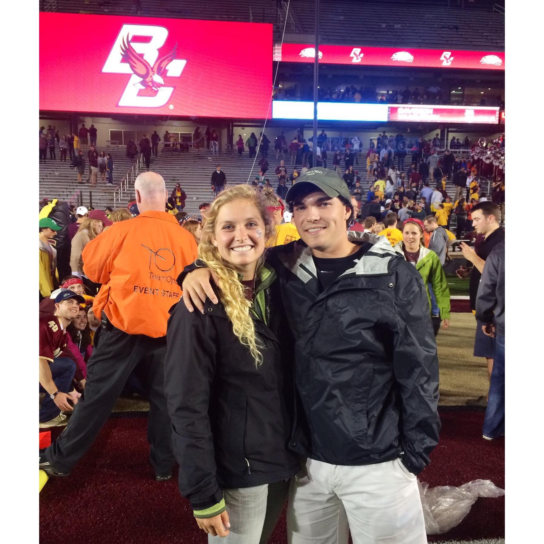 When BC **beat** #9 USC