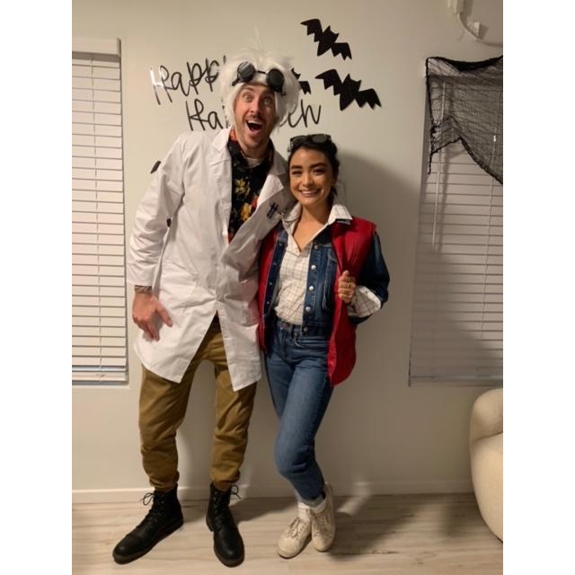 First Halloween together and we killed these last minute costumes!