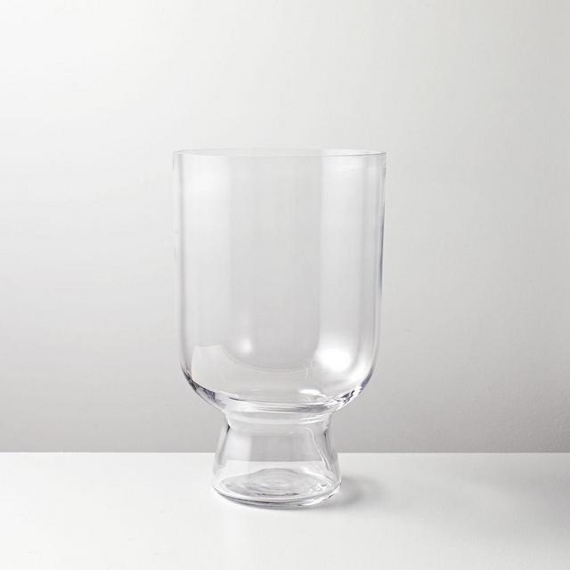 Foundations Glass Hurricane, Clear, 13"h