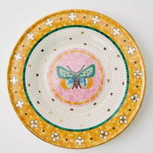 The Bistro Tile Stoneware Dessert Plate: Garden Edition