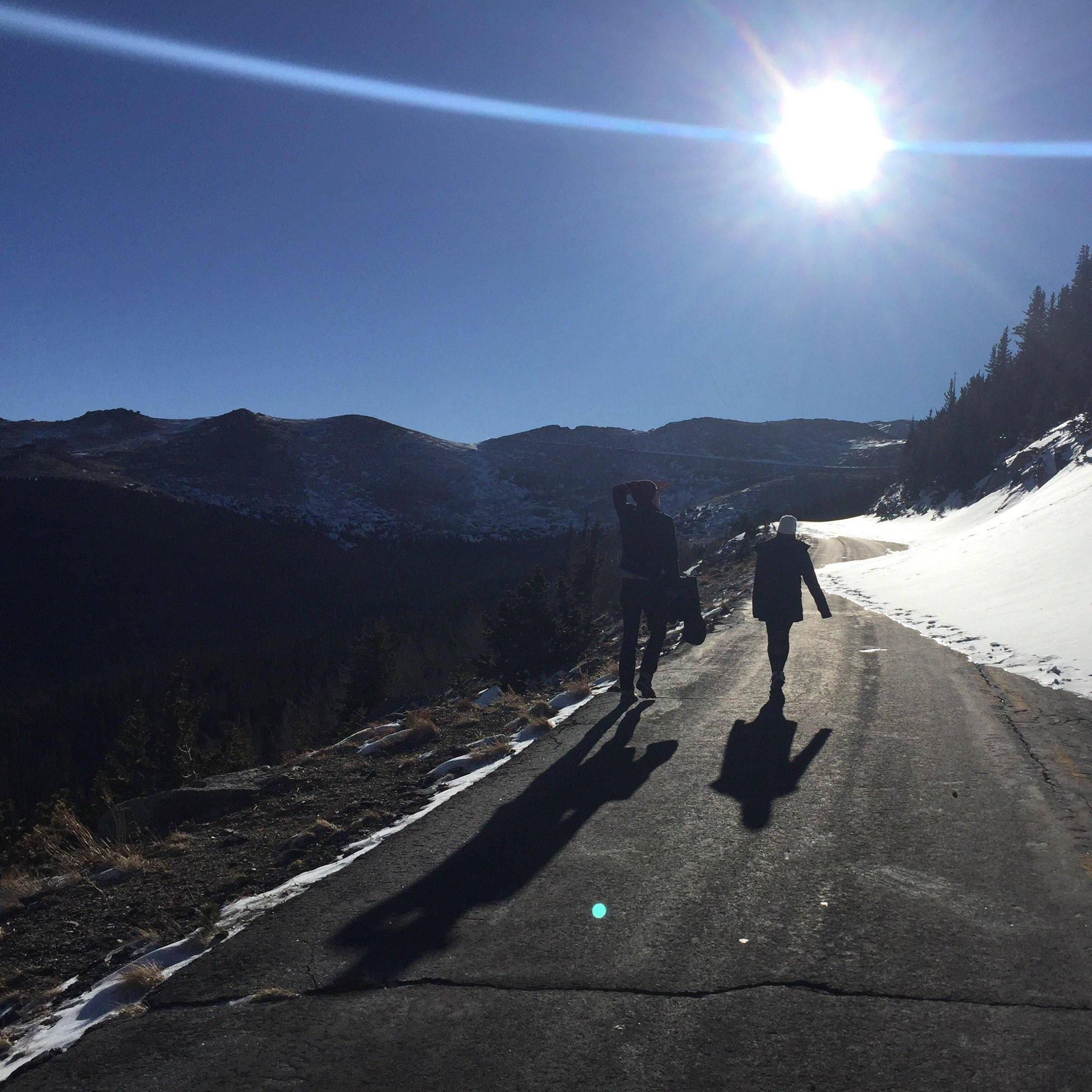 Hiking near Denver, CO.