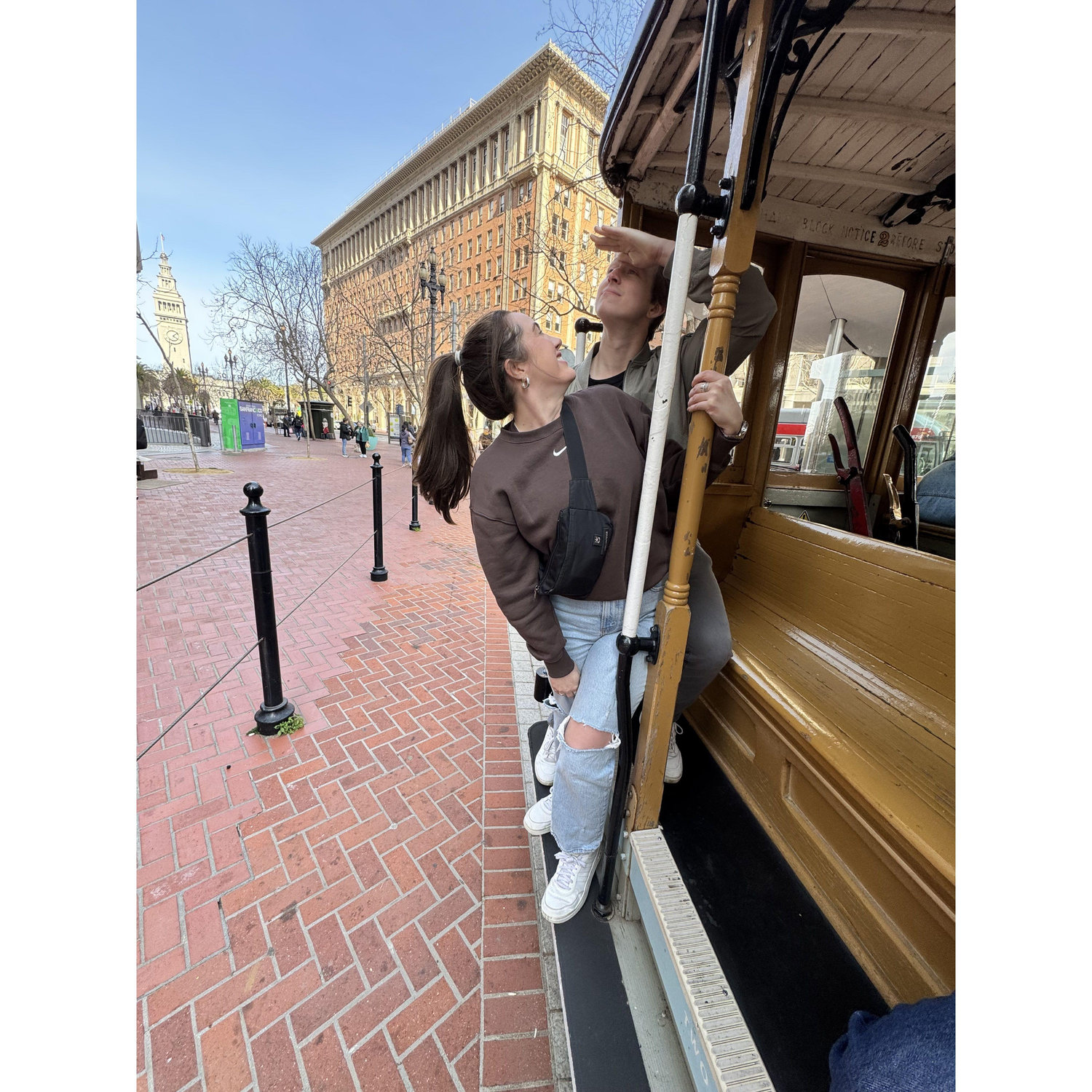 Taking the Full House tour in San Francisco