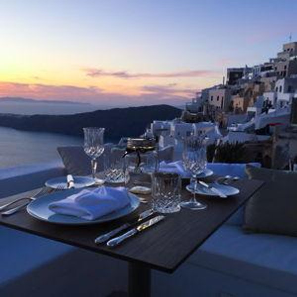 Dinner #1 in Santorini