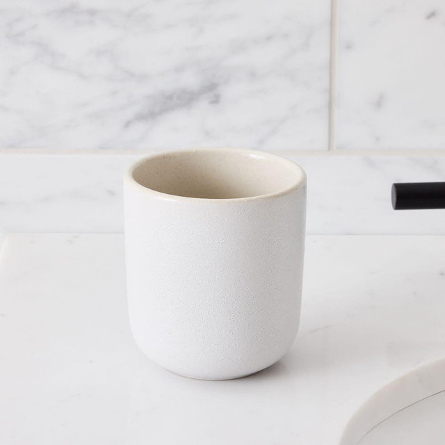 Kaloh, Toothbrush Holder, Ceramic, White