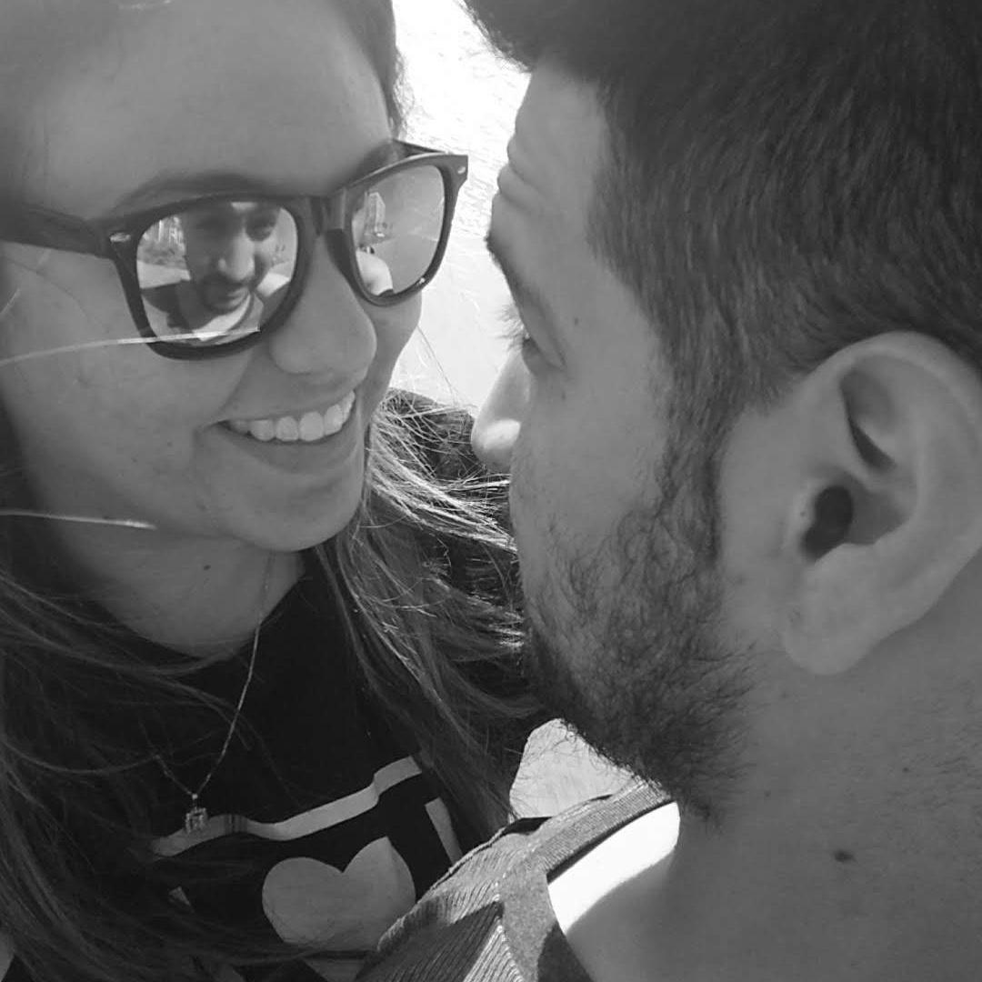 Moments after Kevin officially asked Marilyn to be his girlfriend on a beach in Palos Verdes, CA (January 1, 2017).