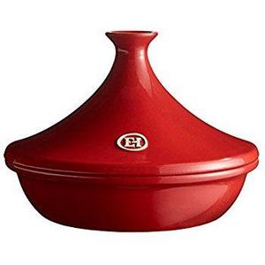 Emile Henry Made In France Flame Tagine, 3.7 quart, Burgundy