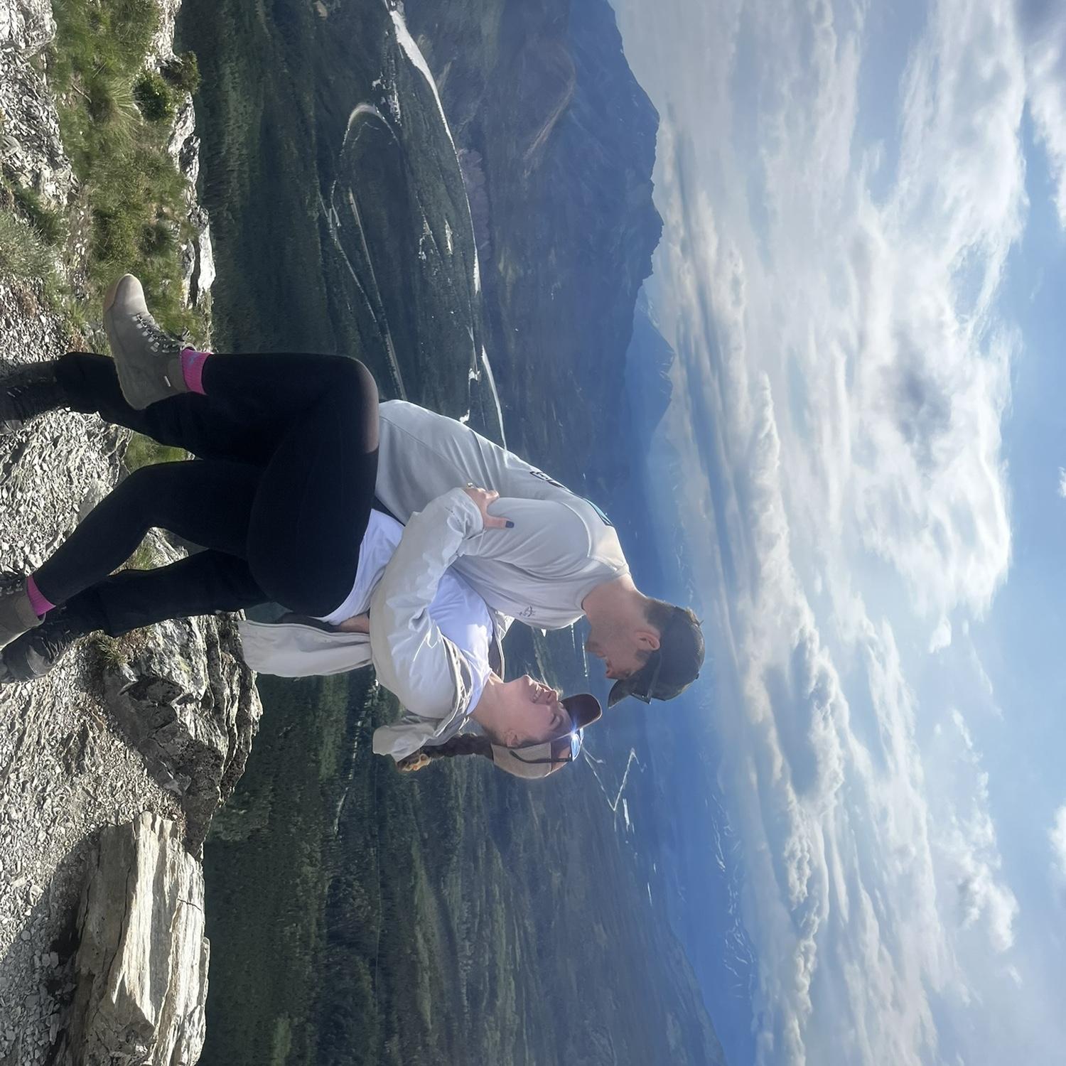 Hiking in Denali National Park a few days after getting engaged!