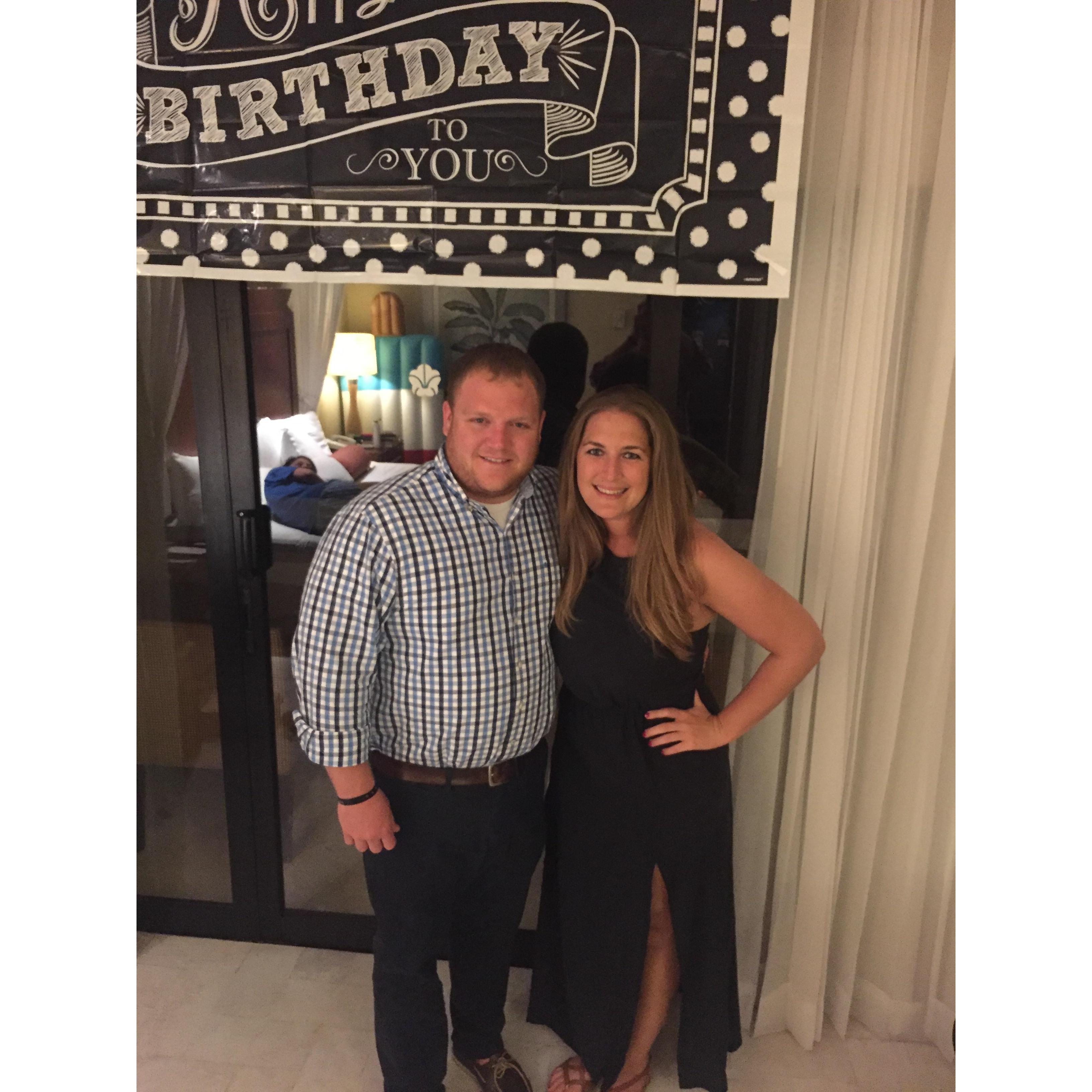 Celebrating Matt and Danielle's birthdays in Mexico!