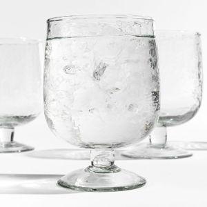 Hammered Handcrafted Glass Goblets