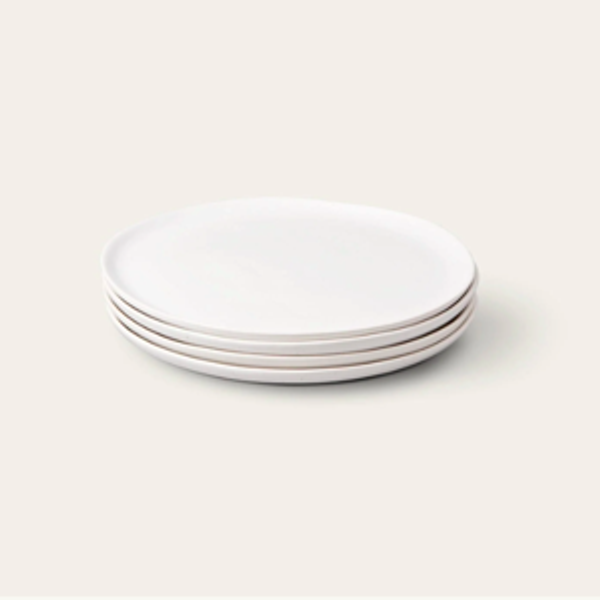Salad Plates, speckled white