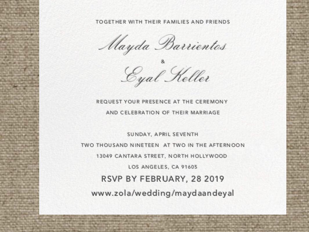 The Wedding Website of Mayda Barientos and Eyal Keller