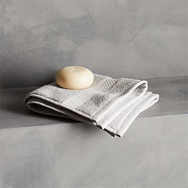 Slattery Silver Grey Washcloth