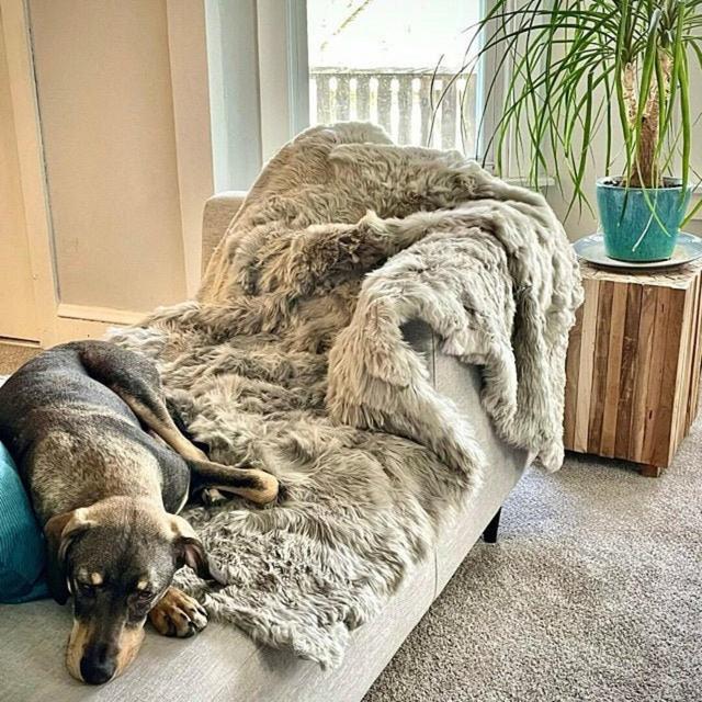 Alpaca Fur Throw