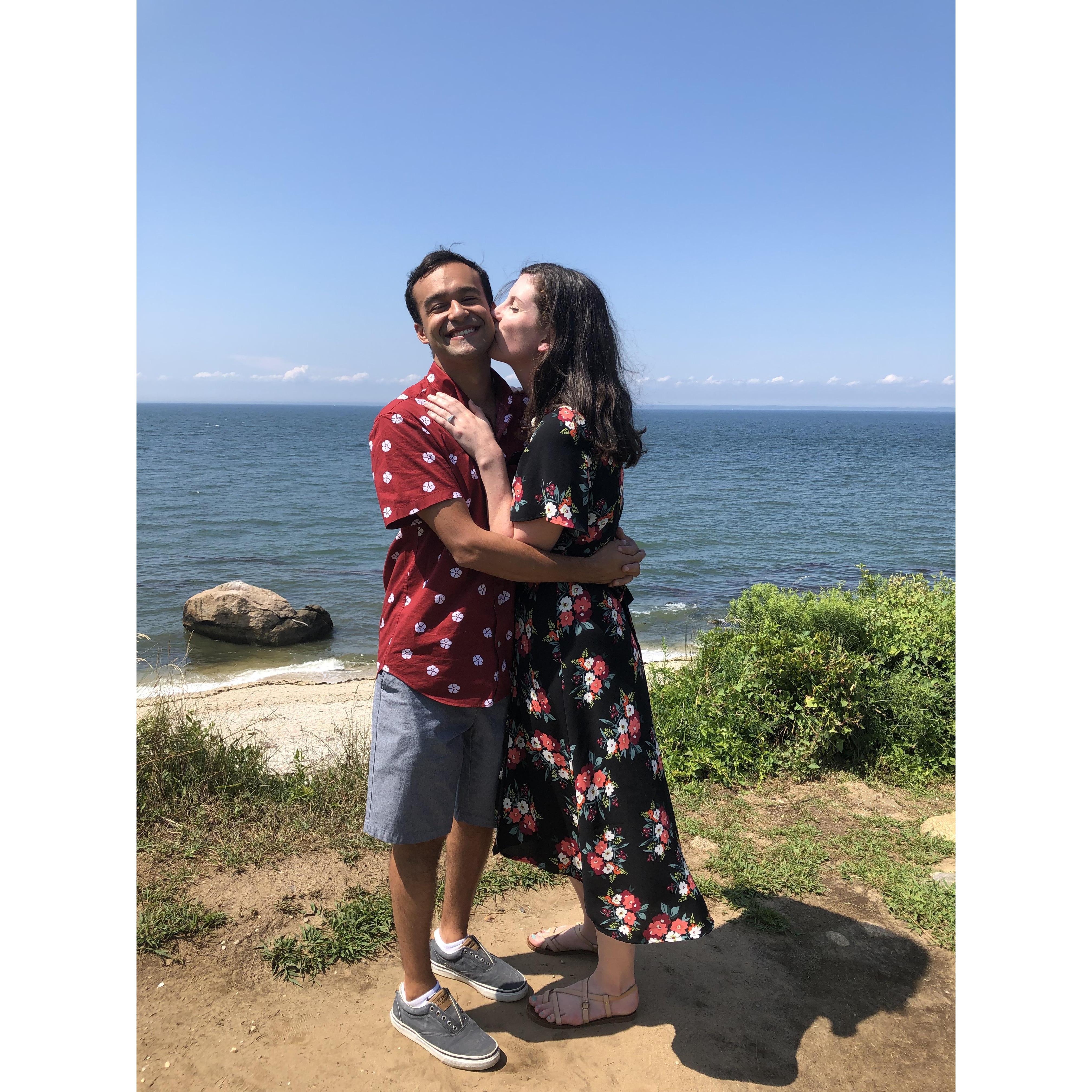 Taken right after getting engaged
