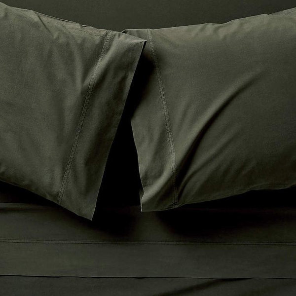Cozysoft Organic Cotton Jersey Ficus Green Queen Sheet Set