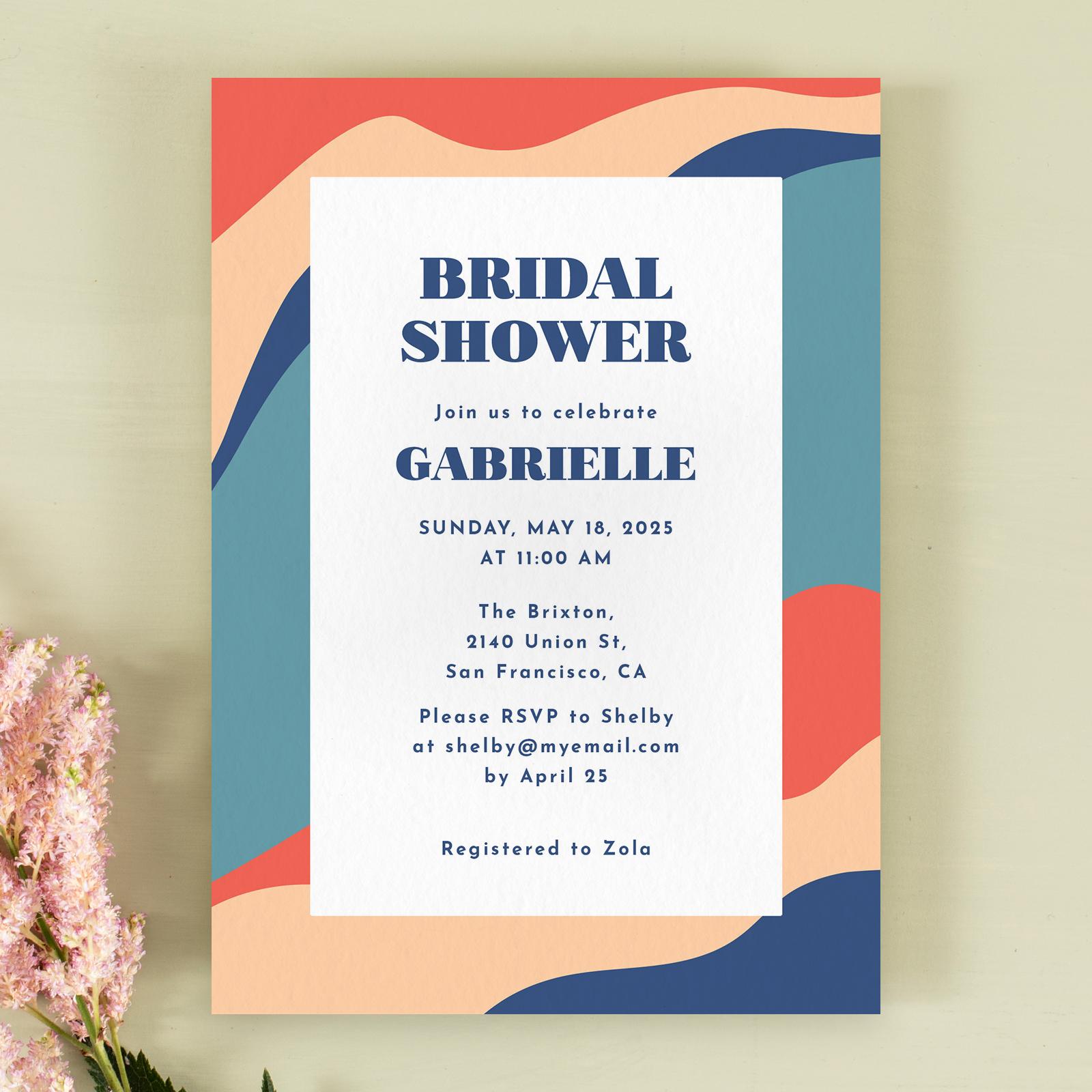 Zola Wedding & Bridal Shower Invitations Laula Portrait