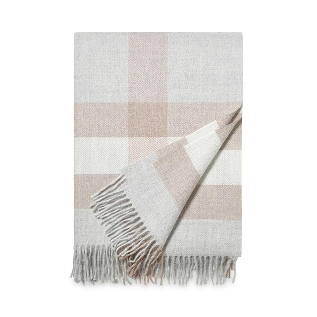 Boll & Branch Alpaca Plaid Throw Blanket