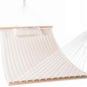 Lazy Daze Hammocks 12 FT Double Quilted Fabric Hammock with Spreader Bars