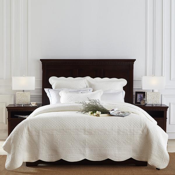 Sage Garden Luxury Pure Cotton Ivory Quilt