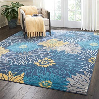 Nourison Passion Area Rug, 8'x10', Blue