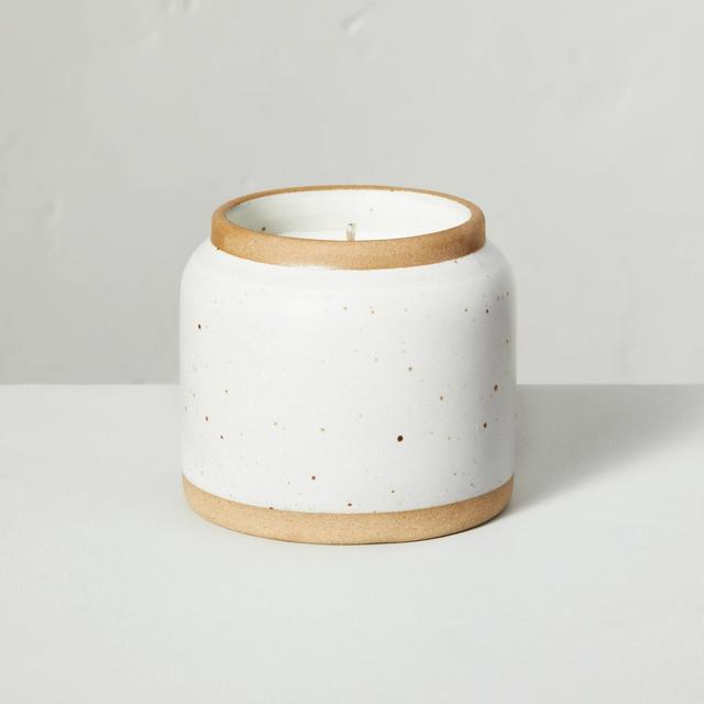 4oz Birch & Amber Speckled Ceramic Seasonal Candle - Hearth & Hand™ with Magnolia