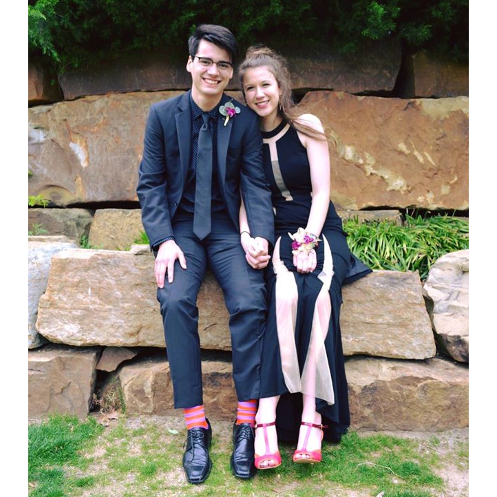 Formal 2016 at Regent: we were so excited to show off our matching footwear.