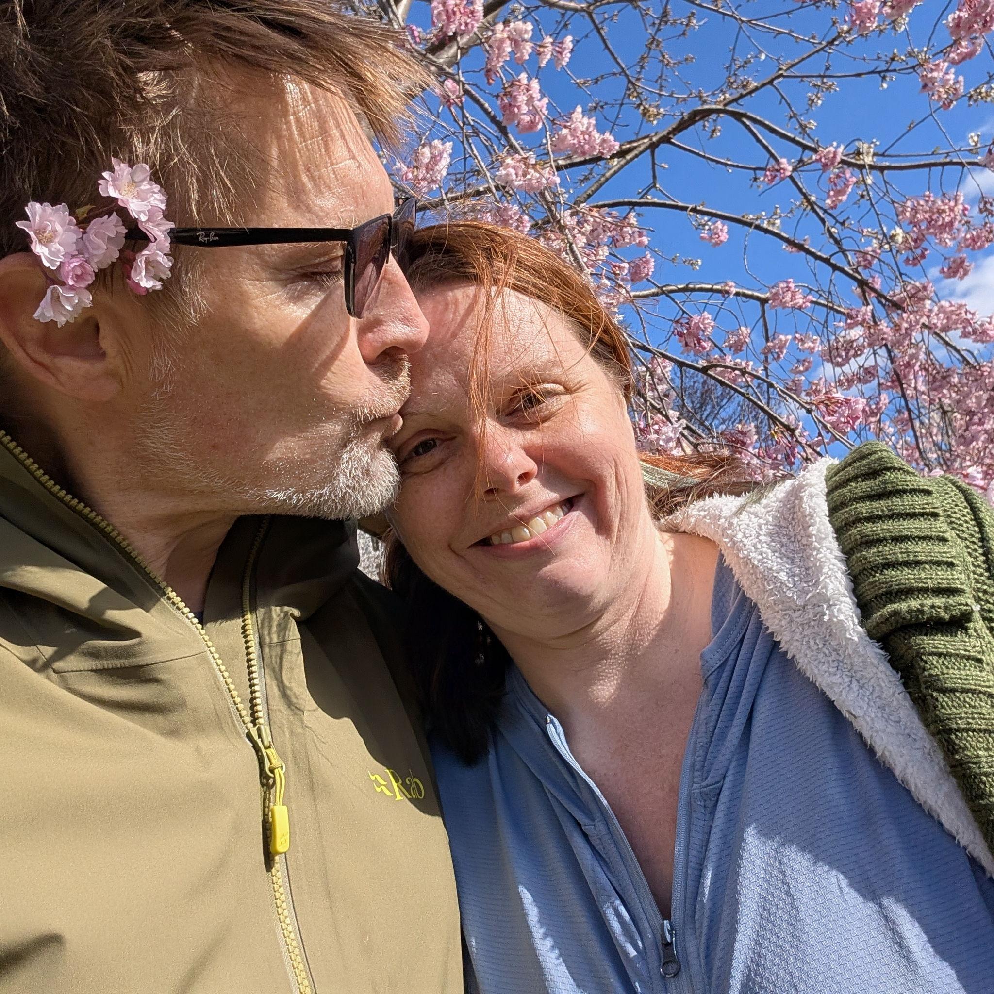 Cherry blossom bike ride. Newark. May 2025