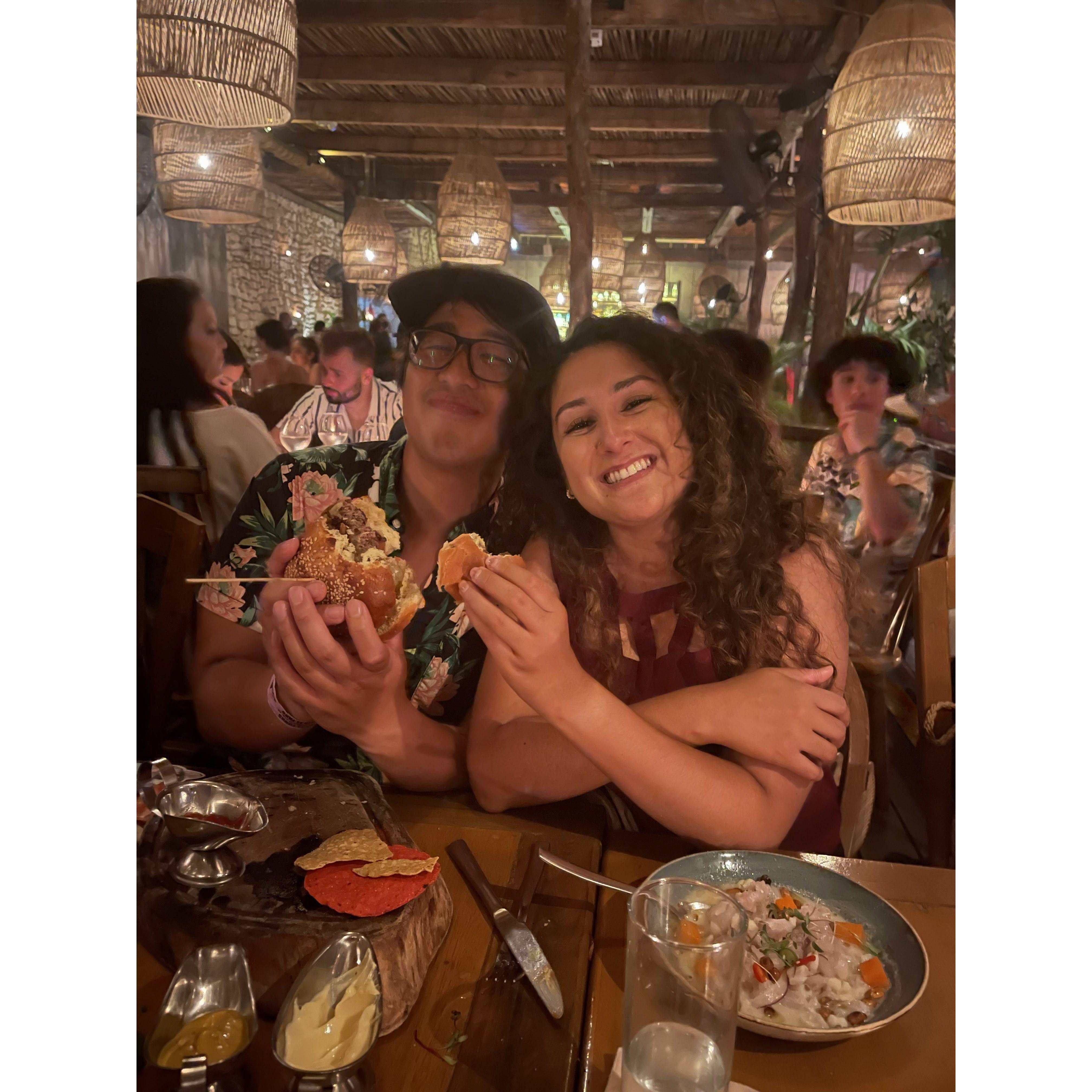 Fancy dinner in Tulum