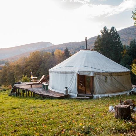 Yurt for visiting friends and family