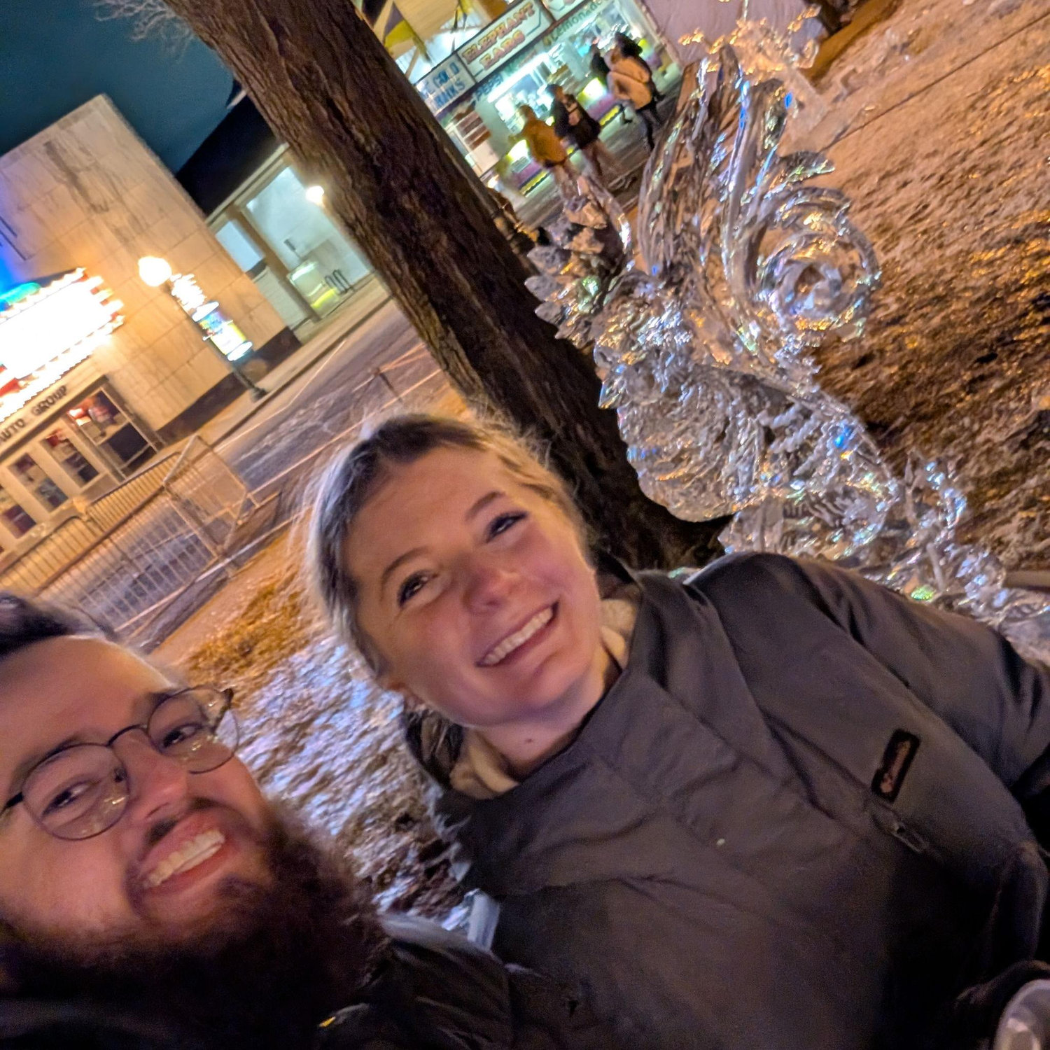 Plymouth ice festival... (yes sculptures were licked that day)