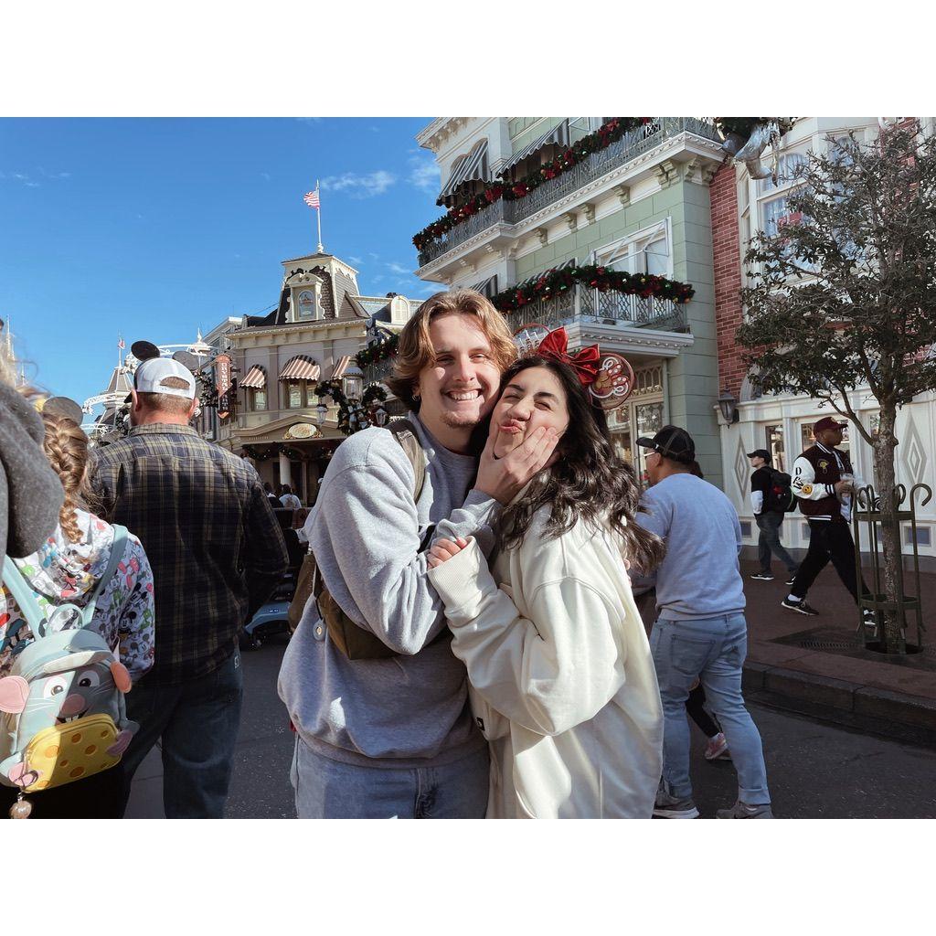 J's first Disney visit, K being the best personal guide!