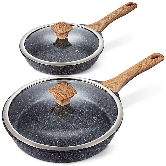  MICHELANGELO 2 Quart Saucepan with Lid,Nonstick Sauce Pan with  Lid, Small Pot with Lid, Stone Coating Small Sauce Pan, Ergonomic Bakelite  Handle, Black: Home & Kitchen