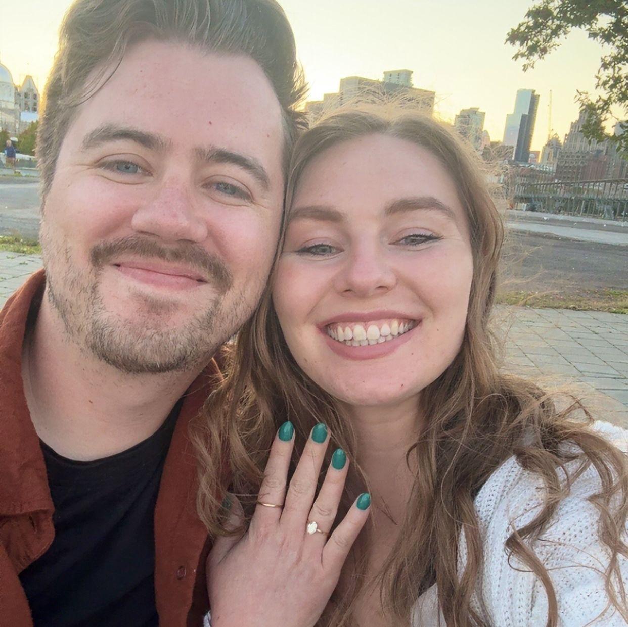 Right after the proposal! Old Port of Montreal!