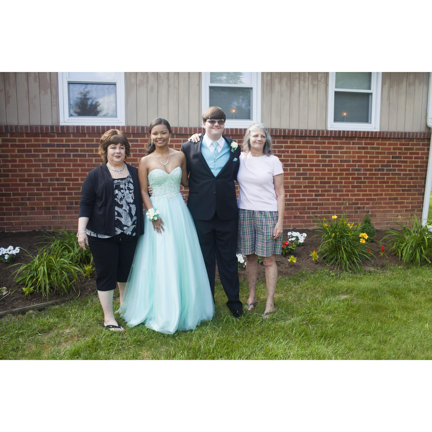 Prom pictures with Anita and Cathy June 2016
