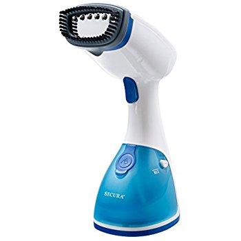 Secura Instant-Steam Handheld Garment and Fabric Steamer with Stainless Steel Soleplate and Accessories, 1000-Watt 360° Rotating Non-Bind Cord (2-year Warranty)