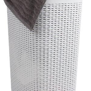 Mind Reader 60L Slim Laundry Hamper - White