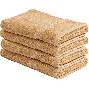 Amazon - Chakir Turkish Linens Turkish Cotton Luxury Hotel & Spa Bath Towel, Hand Towel - Set of 6, Cream