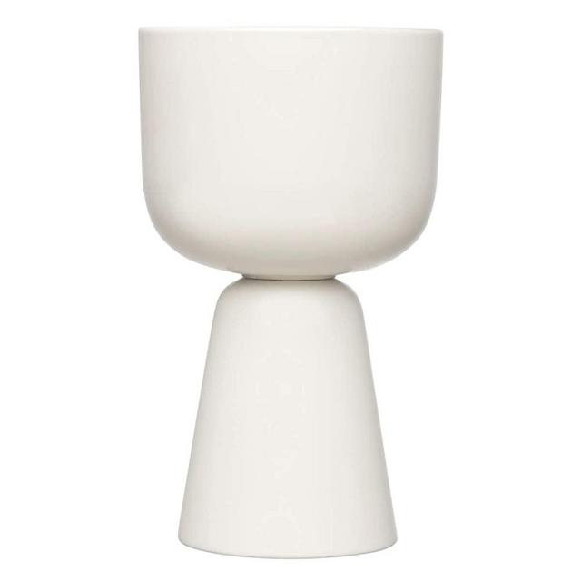 Iittala Nappula Flower Pot, 260 x 155 mm, White