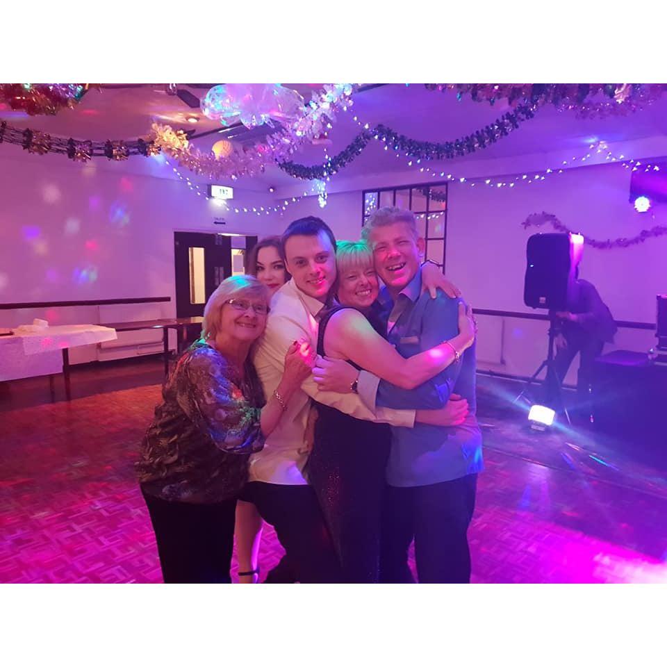 Family pic with Joe's nana, mum and Paul.