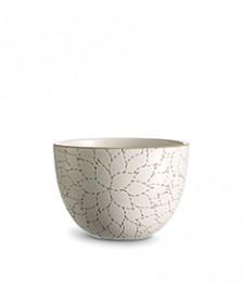 Camellia Etched Deep Serving Bowl