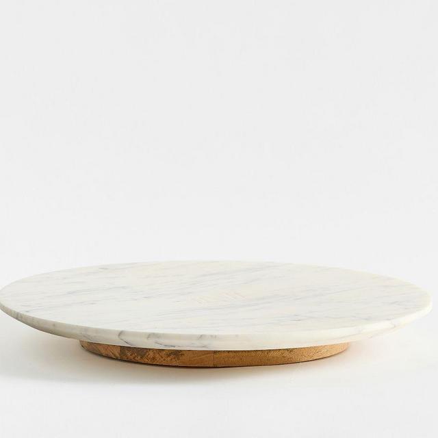Marquee Marble Lazy Susan - White