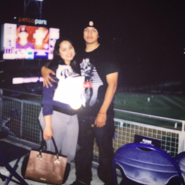 First picture and baseball game together!