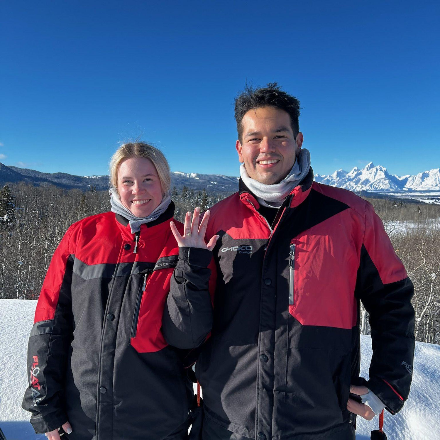 The day she said "yes" during our trip to the Teton National Park in Wyoming