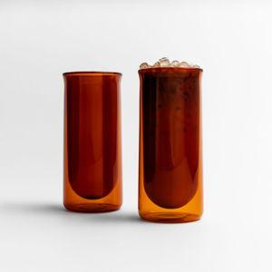 FLUR Iced Coffee Glasses | Orange