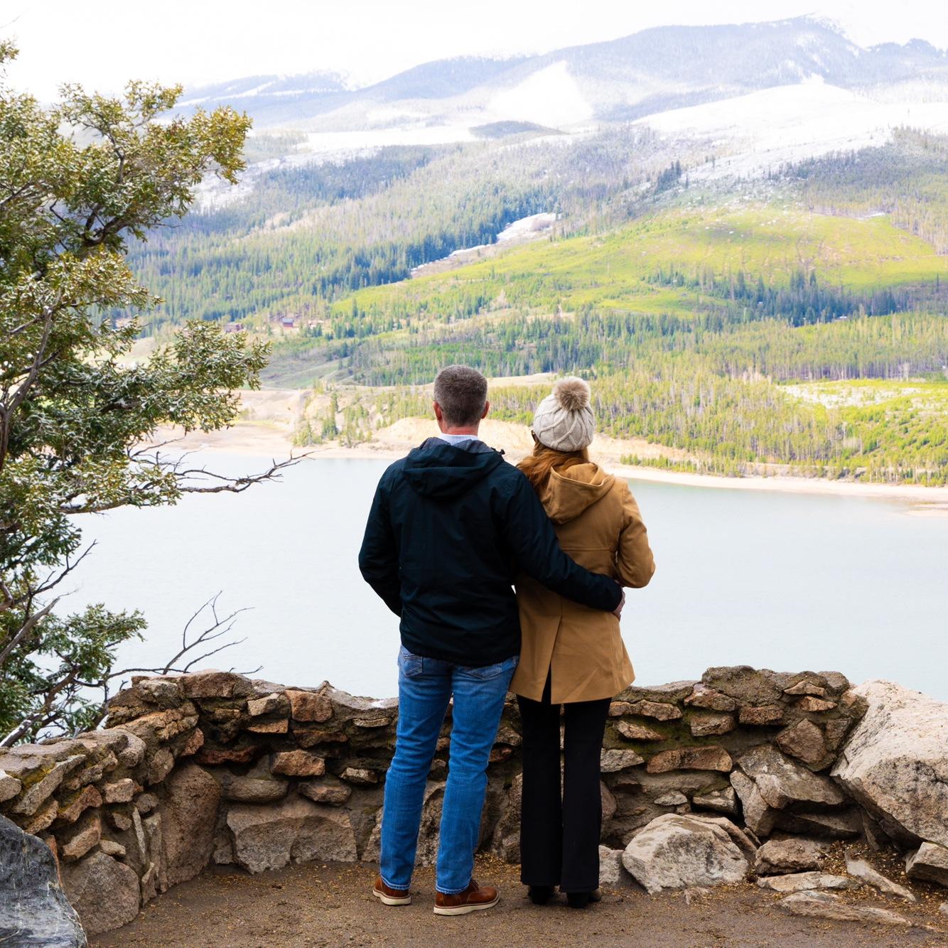 She still has no clue...just admiring the view!!