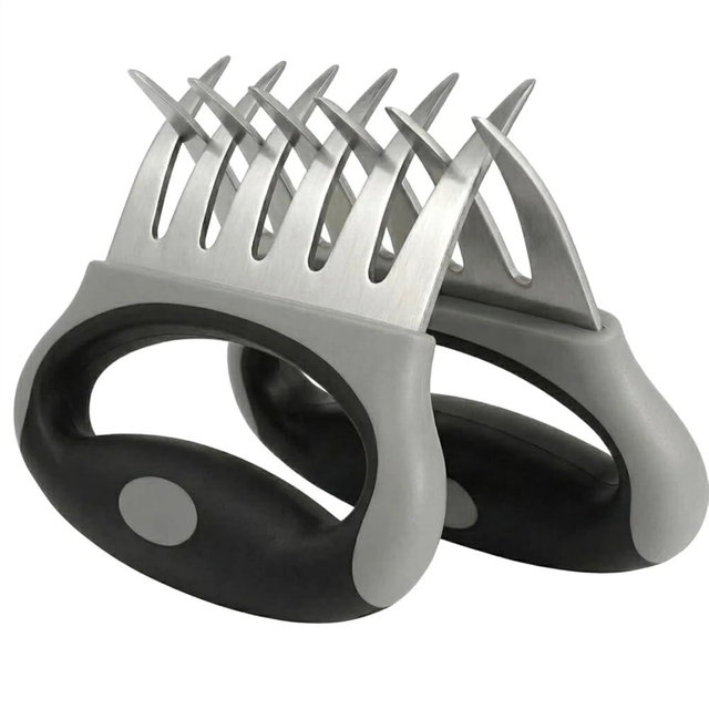 Meat Shredder Claws for Chicken & Pulled Pork Heavy Duty Meat Claws with Non-Slip Handle, BBQ Shredding Tool for Smoker, Grill & Kitchen