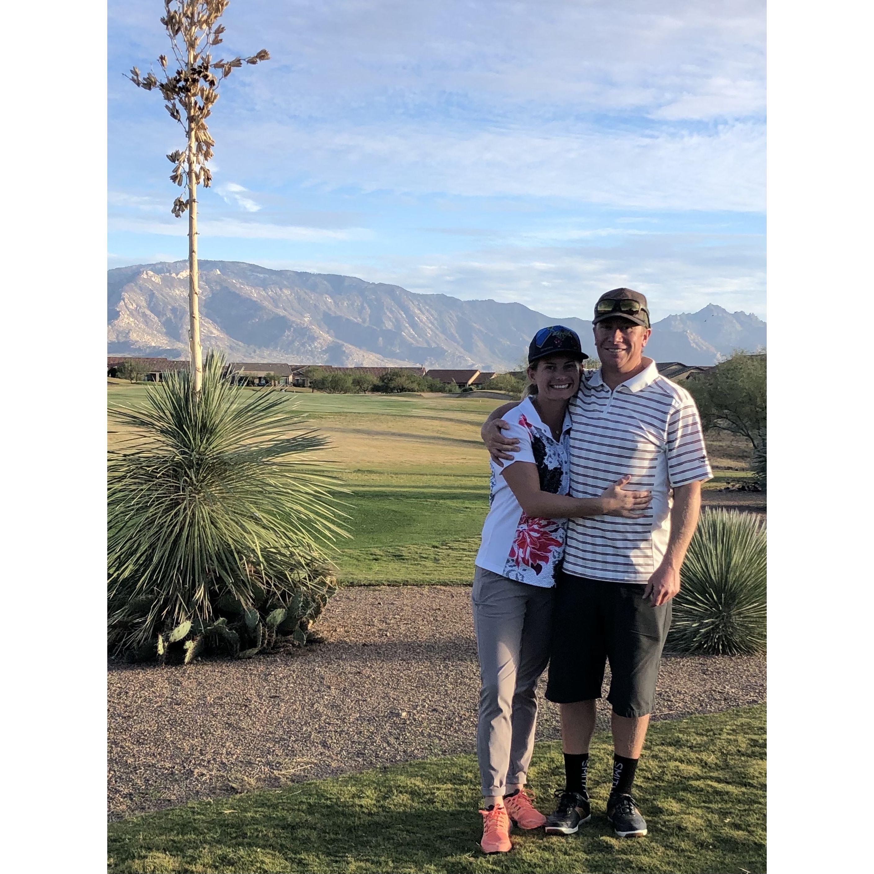 Golfing at SadleBrooke Ranch.