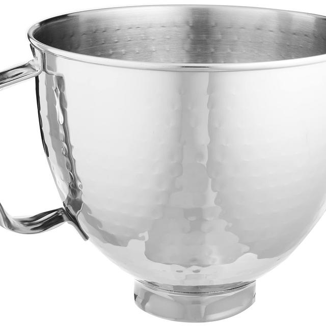 KitchenAid KSM5SSBHM Hammered Stainless Steel Stand Mixer Bowl, 5 quart