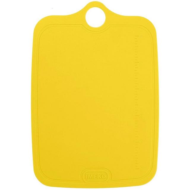 IMEKO TPU Cutting Board, BPA Free, Knife Friendly Flexible, Dishwasher Friendly, Space Saving. Ergonomic Design, Chopping Mat - Yellow - Size: Large 15.7" x 11.5" W:15.90 oz.