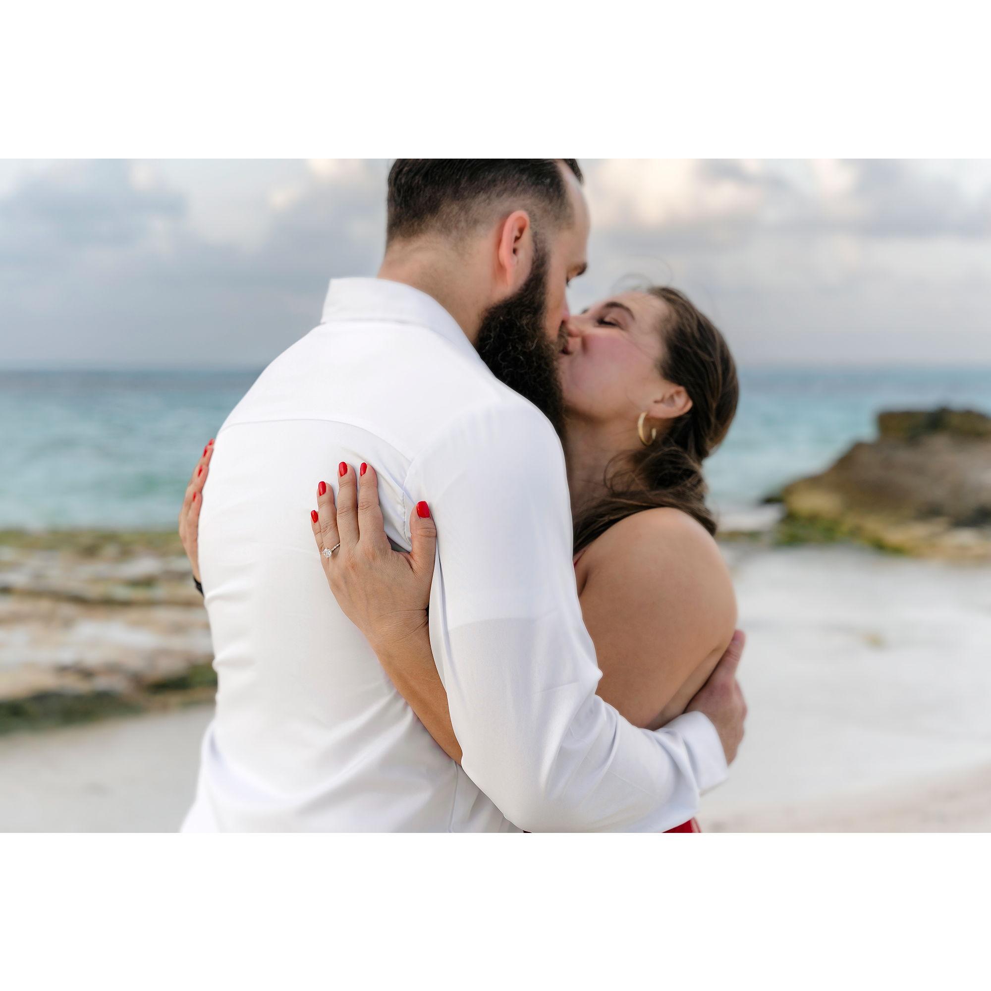 Engagement in Cancun Mexico